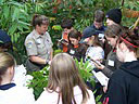 youth learning from environmental educator at TREC